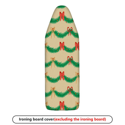 1-Piece Christmas Bow Garland  Ironing Board Cover, Universal Size, Without Board
