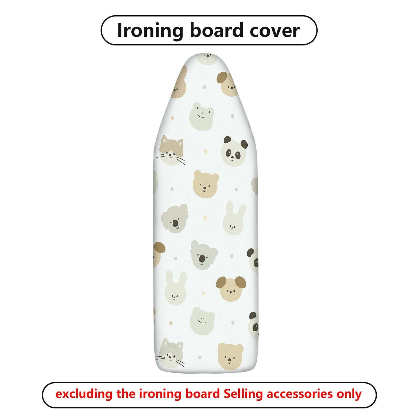 1-Piece Cute  Animal Pattern  Ironing Board Cover, Universal Size, Without Board