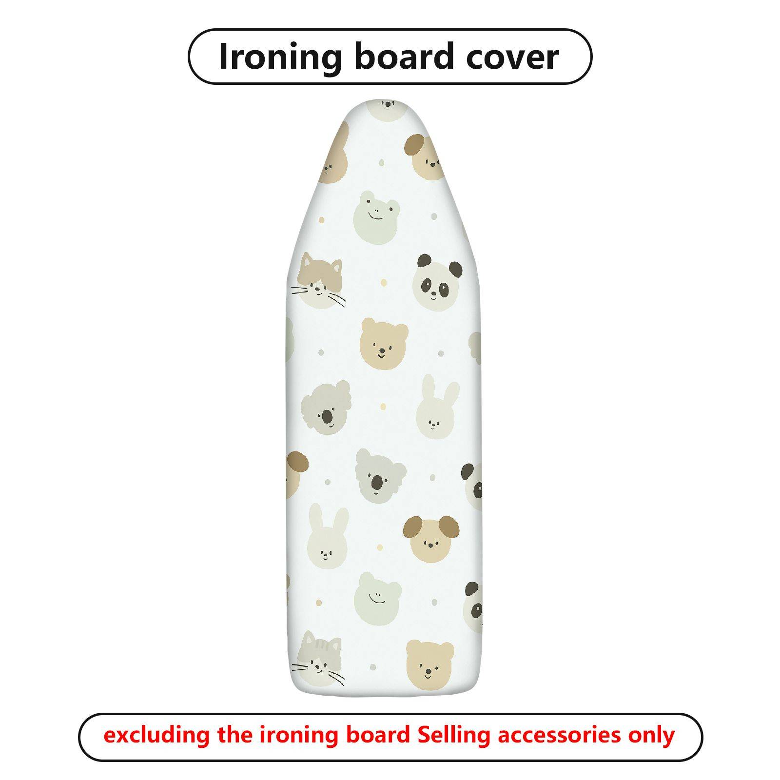 1-Piece Cute  Animal Pattern  Ironing Board Cover, Universal Size, Without Board