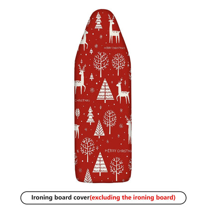 1-Piece Christmas Deer Tree  Ironing Board Cover, Universal Size, Without Board