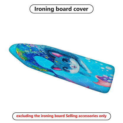 1-Piece Cute Blue  Cat  Ironing Board Cover, Universal Size, Without Board