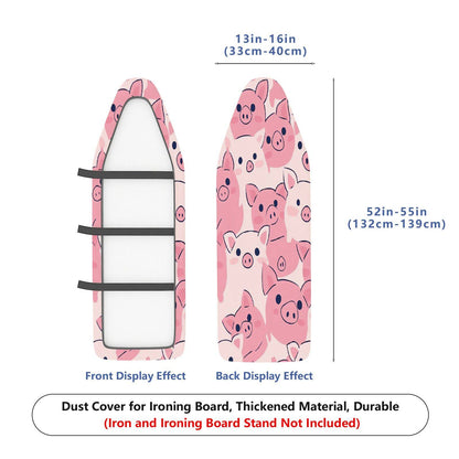 1-Piece Cute Pink Pig  Animal Pattern  Ironing Board Cover, Universal Size, Without Board