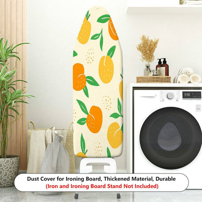 1-Piece Fruit Pattern Orange Leaf Print  Ironing Board Cover, Universal Size, Without Board