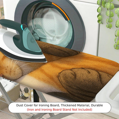 1-Piece Cute Cat Sleeping Peaceful  Ironing Board Cover, Universal Size, Without Board