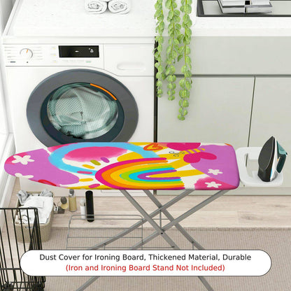 1-Piece Rainbow Colorful Fun  Ironing Board Cover, Universal Size, Without Board