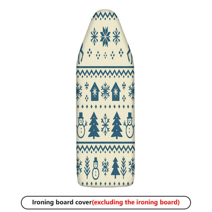 1-Piece Christmas Snowman Tree  Ironing Board Cover, Universal Size, Without Board