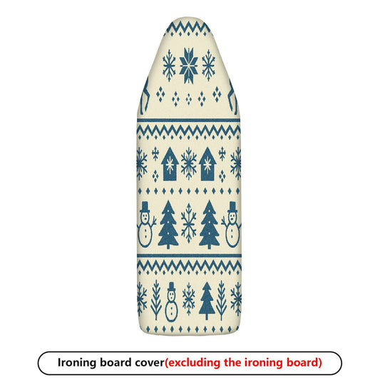 1-Piece Christmas Snowman Tree  Ironing Board Cover, Universal Size, Without Board