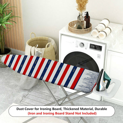 1-Piece American Flag City Skyline Star  Ironing Board Cover, Universal Size, Without Board