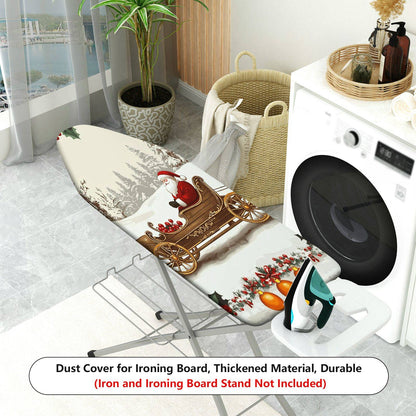 1-Piece Christmas Santa Sleigh Holiday  Ironing Board Cover, Universal Size, Without Board