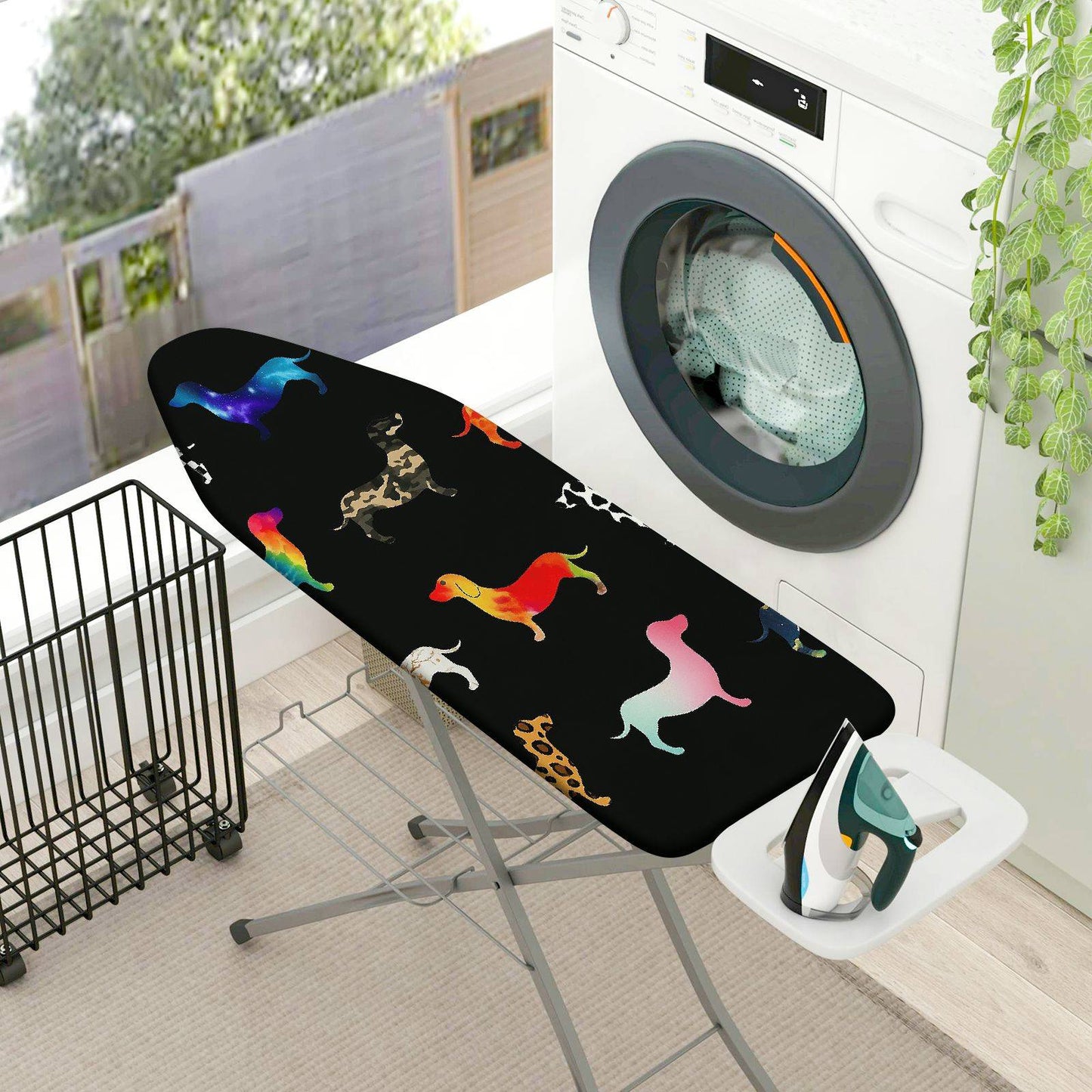 1-Piece Animal Print Colorful Pattern Funky  Ironing Board Cover, Universal Size, Without Board