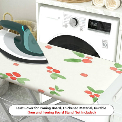 1-Piece Christmas Cherry Floral  Ironing Board Cover, Universal Size, Without Board