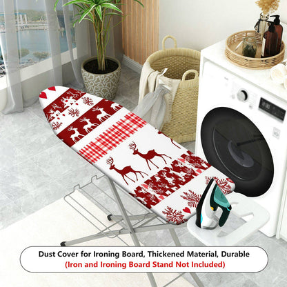 1-Piece Christmas Reindeer Snowflake  Ironing Board Cover, Universal Size, Without Board