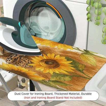 1-Piece Alpaca Sunflower Leopard  Ironing Board Cover, Universal Size, Without Board