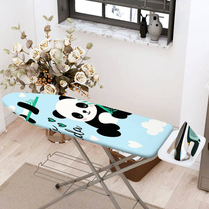 1-Piece Cute Panda Blue  Ironing Board Cover, Universal Size, Without Board