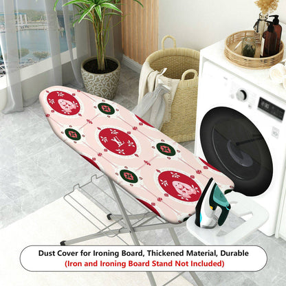 1-Piece Christmas Red Green Pattern  Ironing Board Cover, Universal Size, Without Board