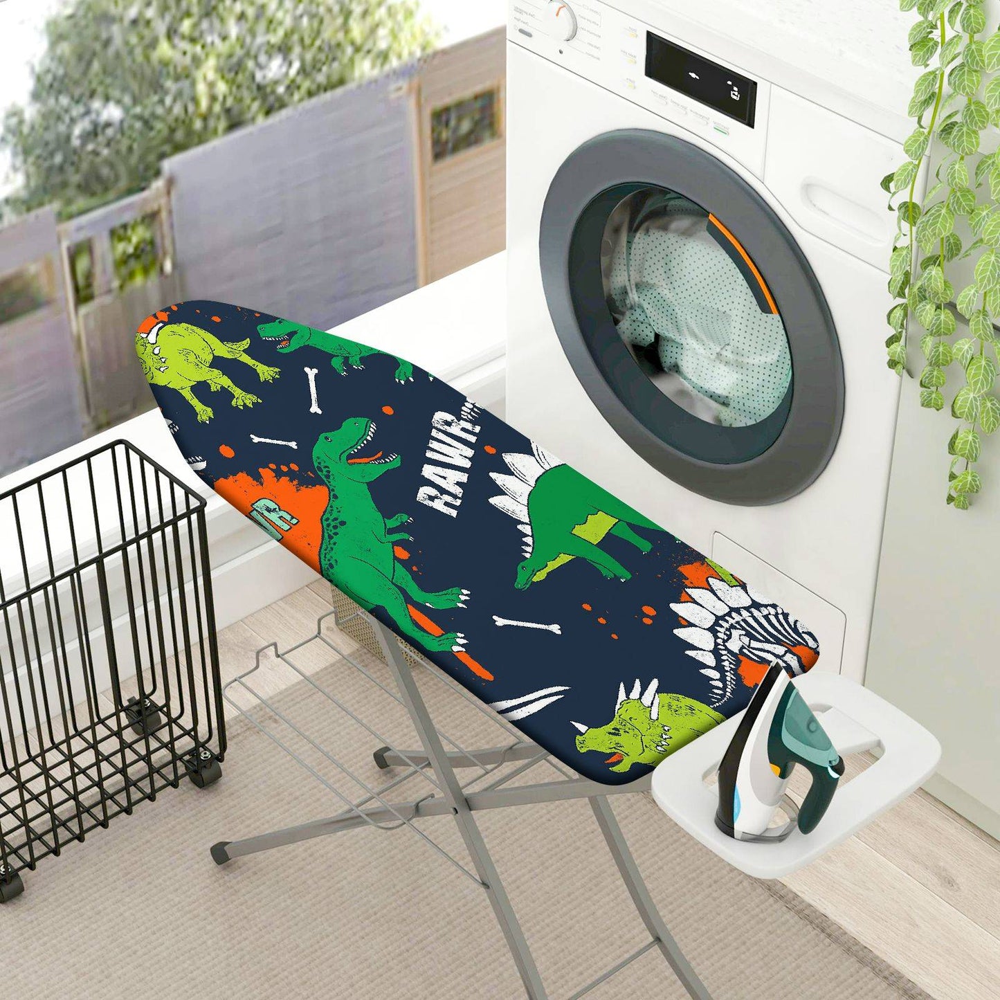 1-Piece Dinosaur  Fun  Ironing Board Cover, Universal Size, Without Board