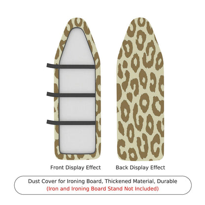 1-Piece Leopard Print Beige Stylish  Ironing Board Cover, Universal Size, Without Board