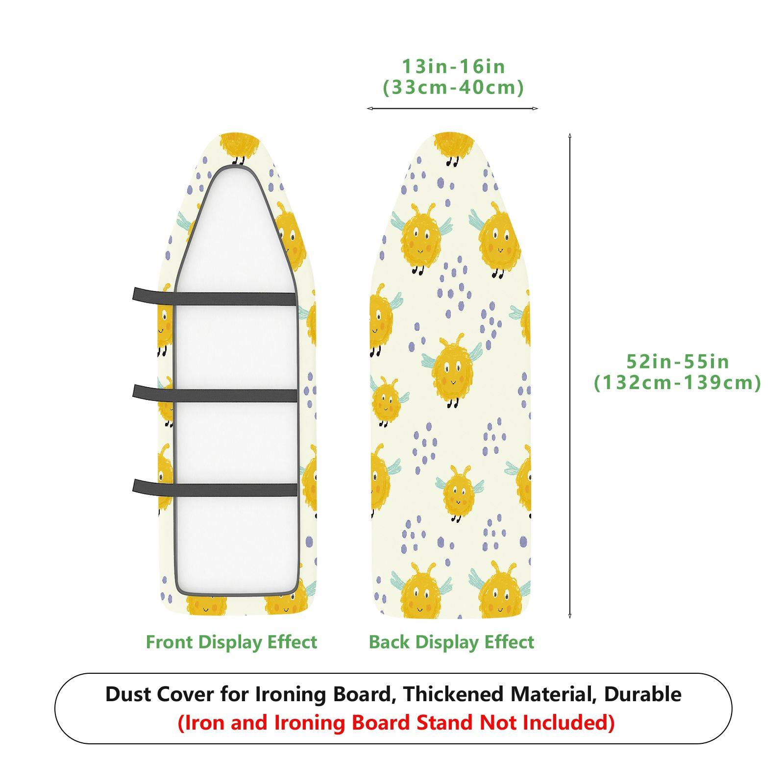 1-Piece Sunflower Pattern  Fun  Ironing Board Cover, Universal Size, Without Board