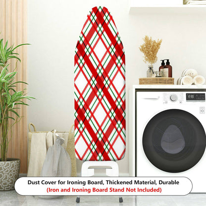 1-Piece Christmas Plaid Red  Ironing Board Cover, Universal Size, Without Board