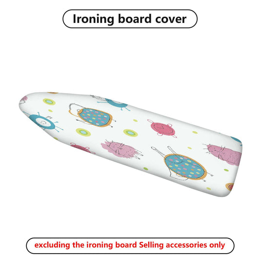 1-Piece Doodle Pattern Cute Animal  Ironing Board Cover, Universal Size, Without Board