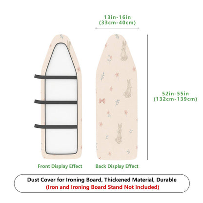 1-Piece Rabbit Floral Cute  Ironing Board Cover, Universal Size, Without Board