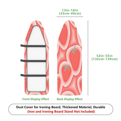 1-Piece Strawberry Pink Fun Decorative  Ironing Board Cover, Universal Size, Without Board