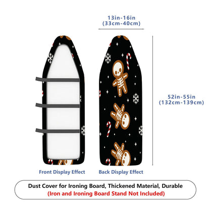 1-Piece Christmas Gingerbread Candy Snowflake  Ironing Board Cover, Universal Size, Without Board