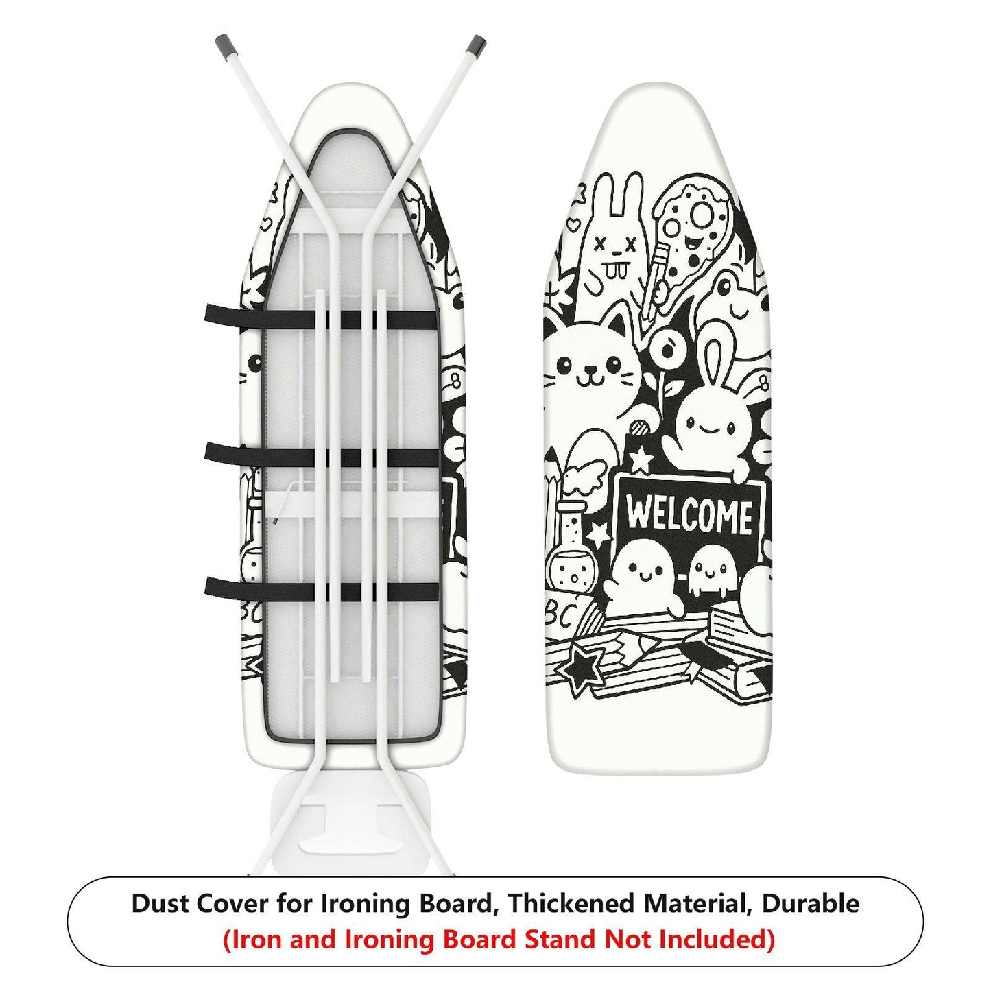 1-Piece Cute  Animal Welcome  Ironing Board Cover, Universal Size, Without Board