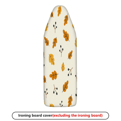 1-Piece Autumn Leaves Pattern Beige  Ironing Board Cover, Universal Size, Without Board