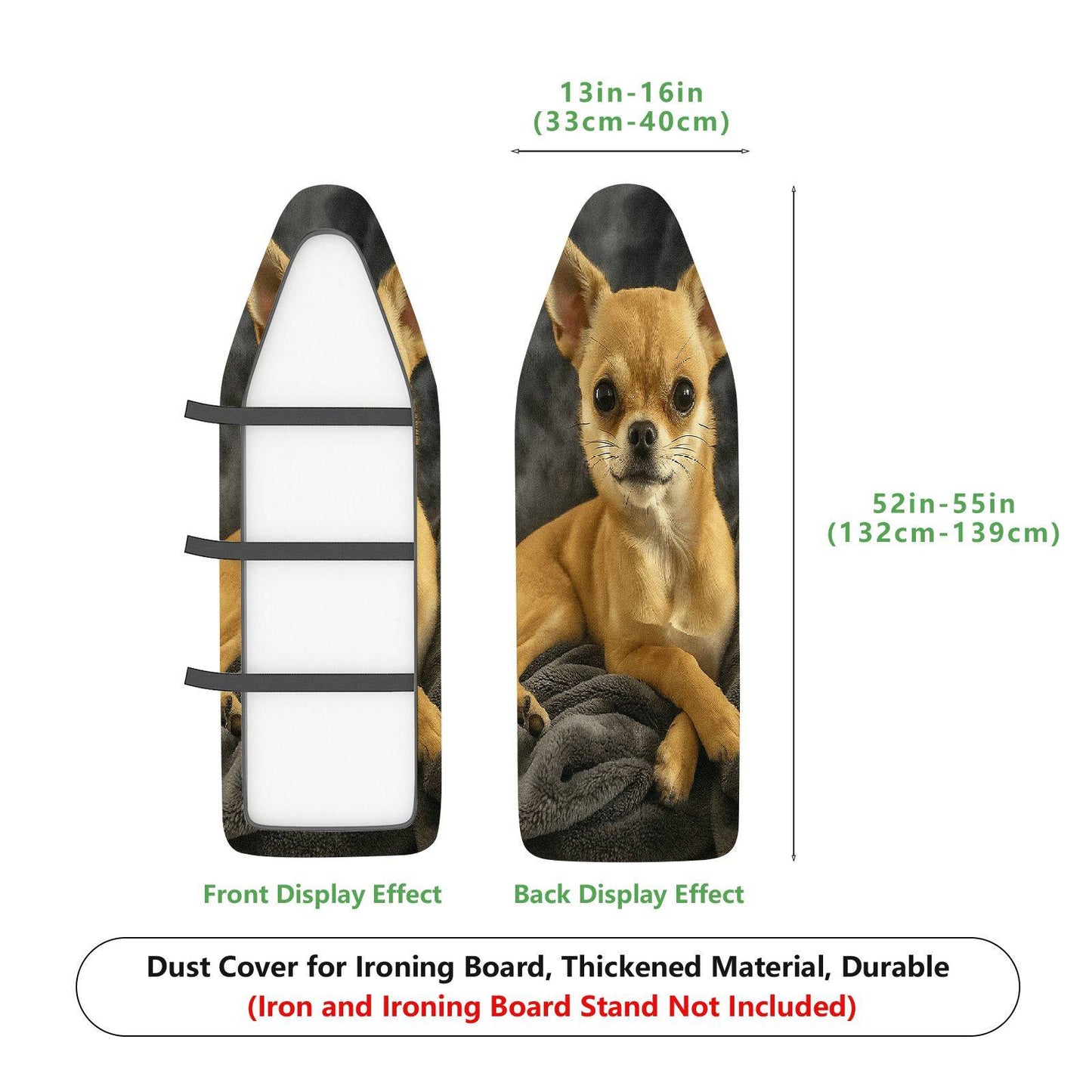 1-Piece Dog Print Cute Cozy  Ironing Board Cover, Universal Size, Without Board