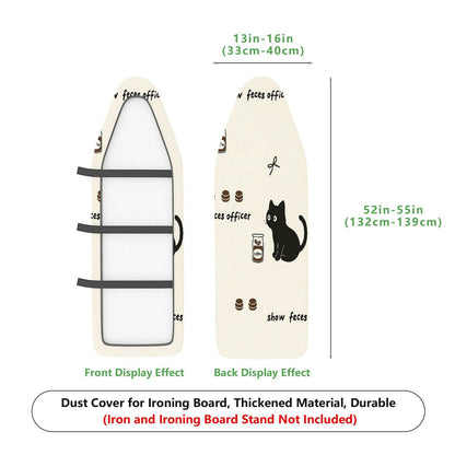 1-Piece Cat Print Fun Playful  Ironing Board Cover, Universal Size, Without Board