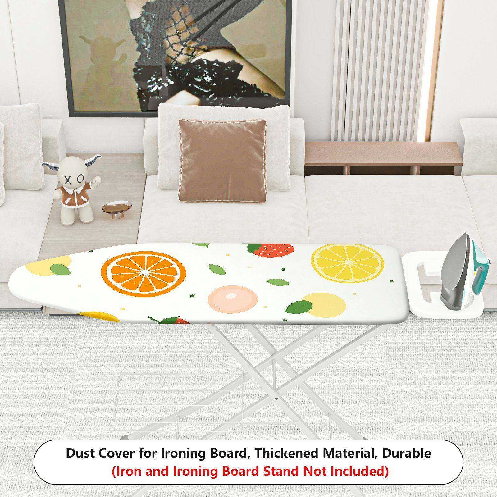 1-Piece Fruit Pattern Colorful Design Decorative  Ironing Board Cover, Universal Size, Without Board