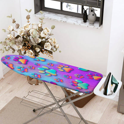 1-Piece Colorful Paw Print Pattern Modern Fun  Ironing Board Cover, Universal Size, Without Board