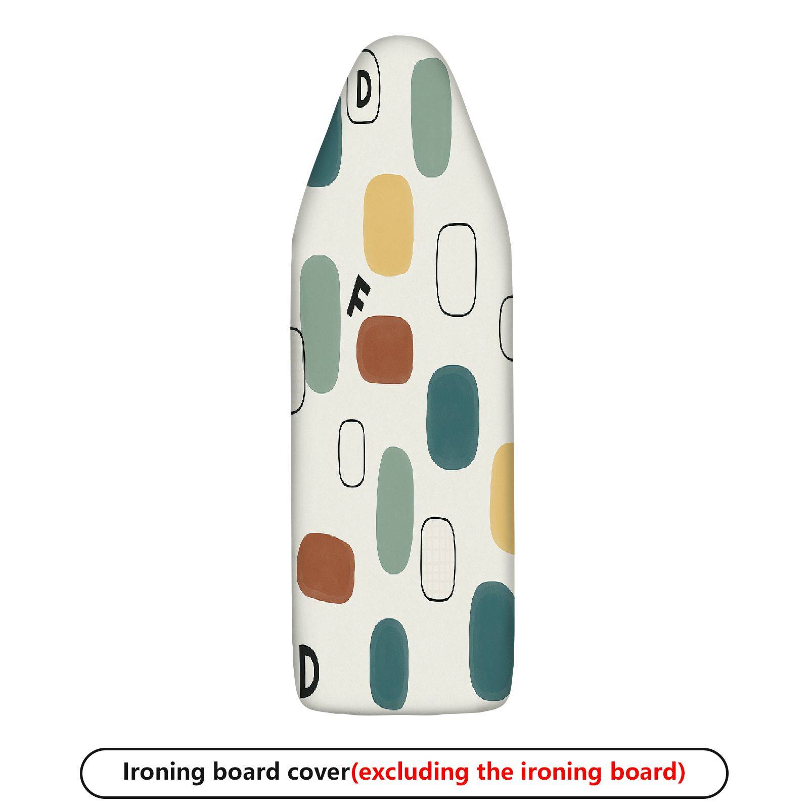 1-Piece Abstract Geometric Modern Style  Ironing Board Cover, Universal Size, Without Board