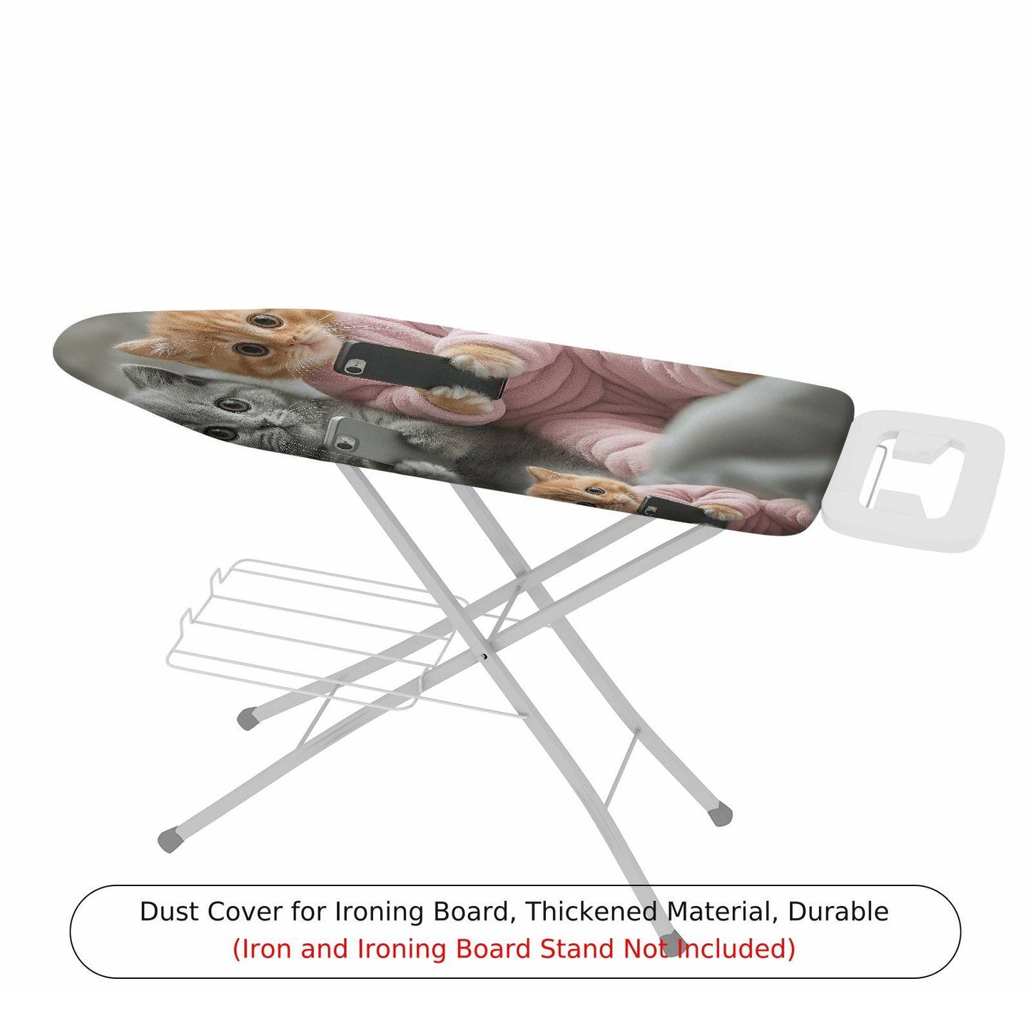 1-Piece Cute Cat Pink Cozy  Ironing Board Cover, Universal Size, Without Board
