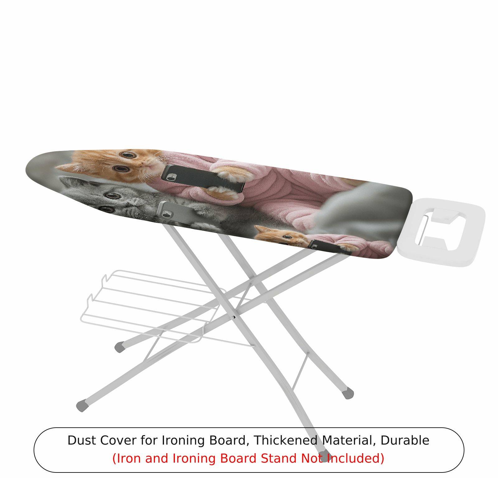1-Piece Cute Cat Pink Cozy  Ironing Board Cover, Universal Size, Without Board