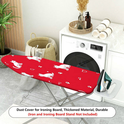 1-Piece Cat Paw Red Cute  Ironing Board Cover, Universal Size, Without Board