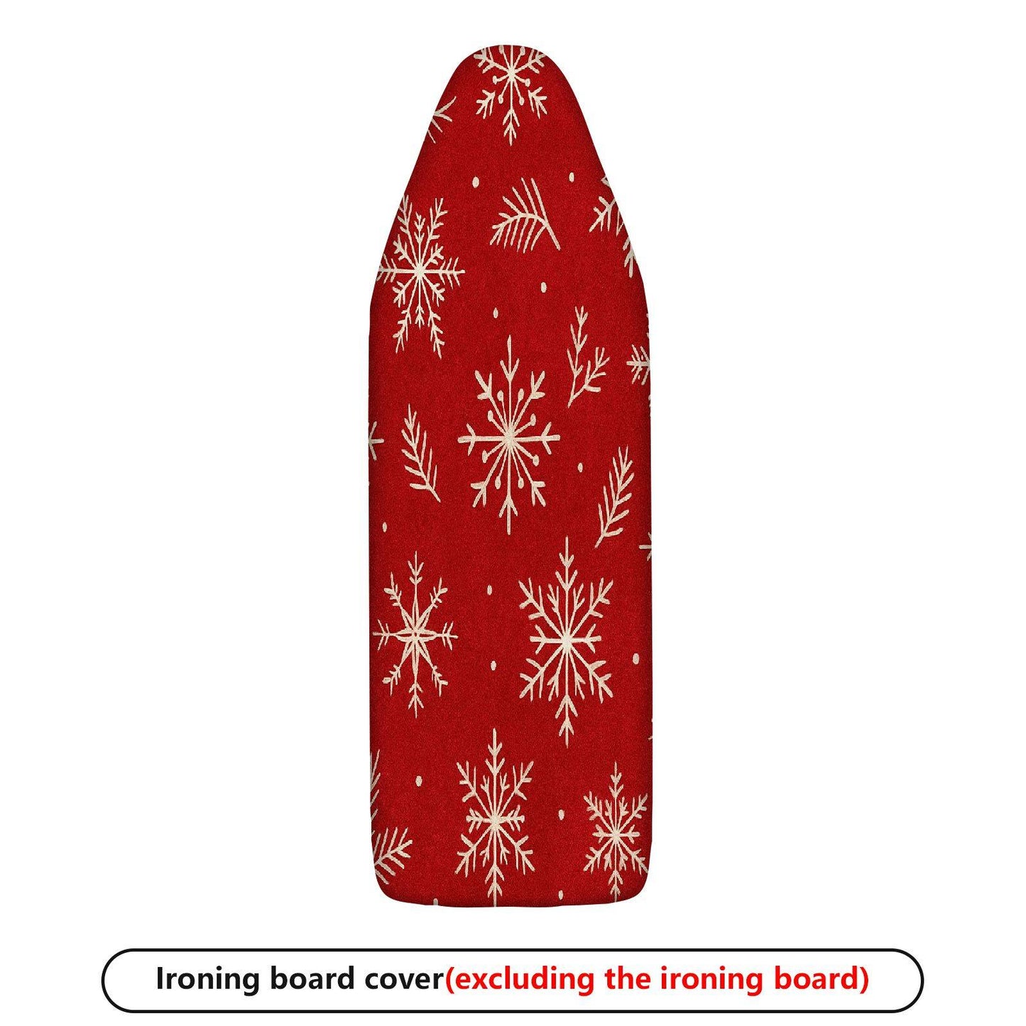 1-Piece Christmas Snowflake Red  Ironing Board Cover, Universal Size, Without Board