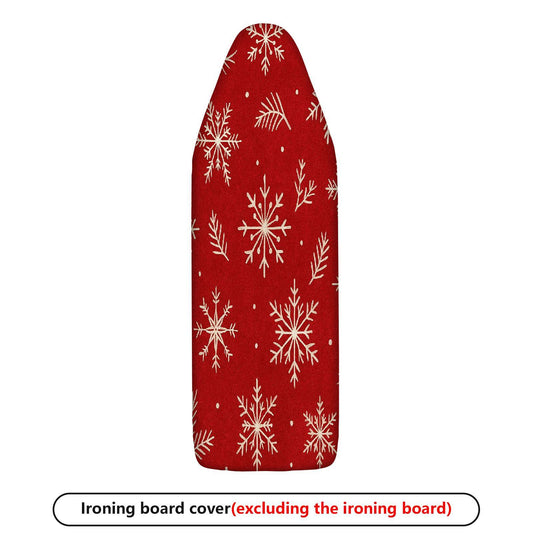 1-Piece Christmas Snowflake Red  Ironing Board Cover, Universal Size, Without Board