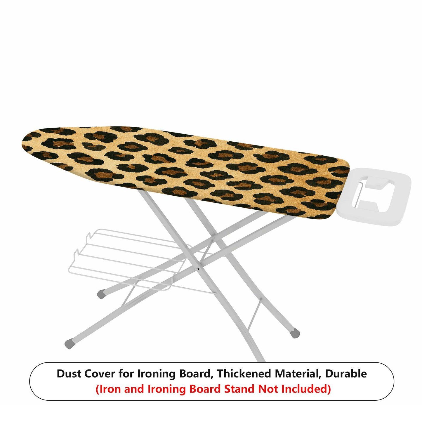 1-Piece Leopard Animal Pattern Beige  Ironing Board Cover, Universal Size, Without Board