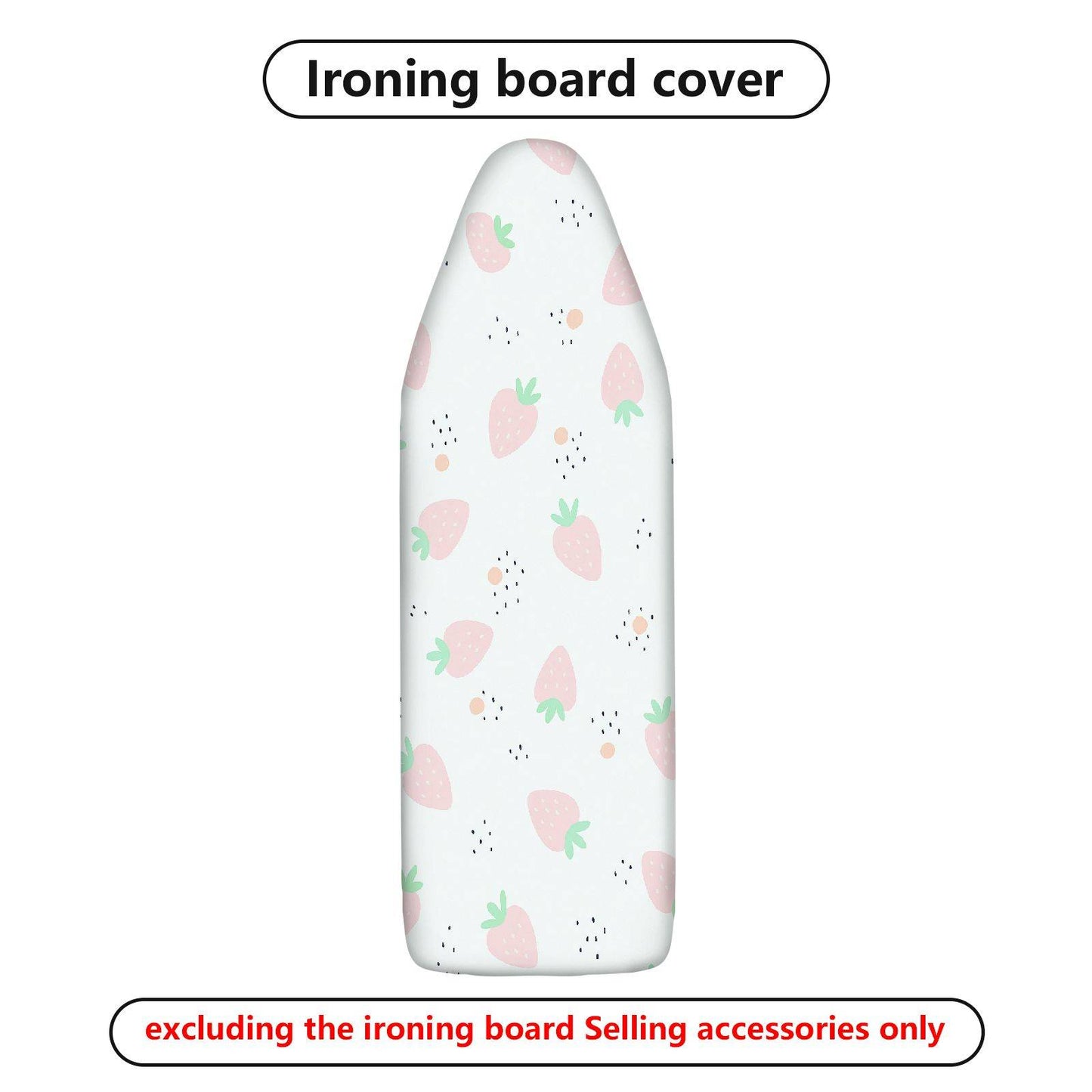 1-Piece Strawberry Floral Cute  Ironing Board Cover, Universal Size, Without Board