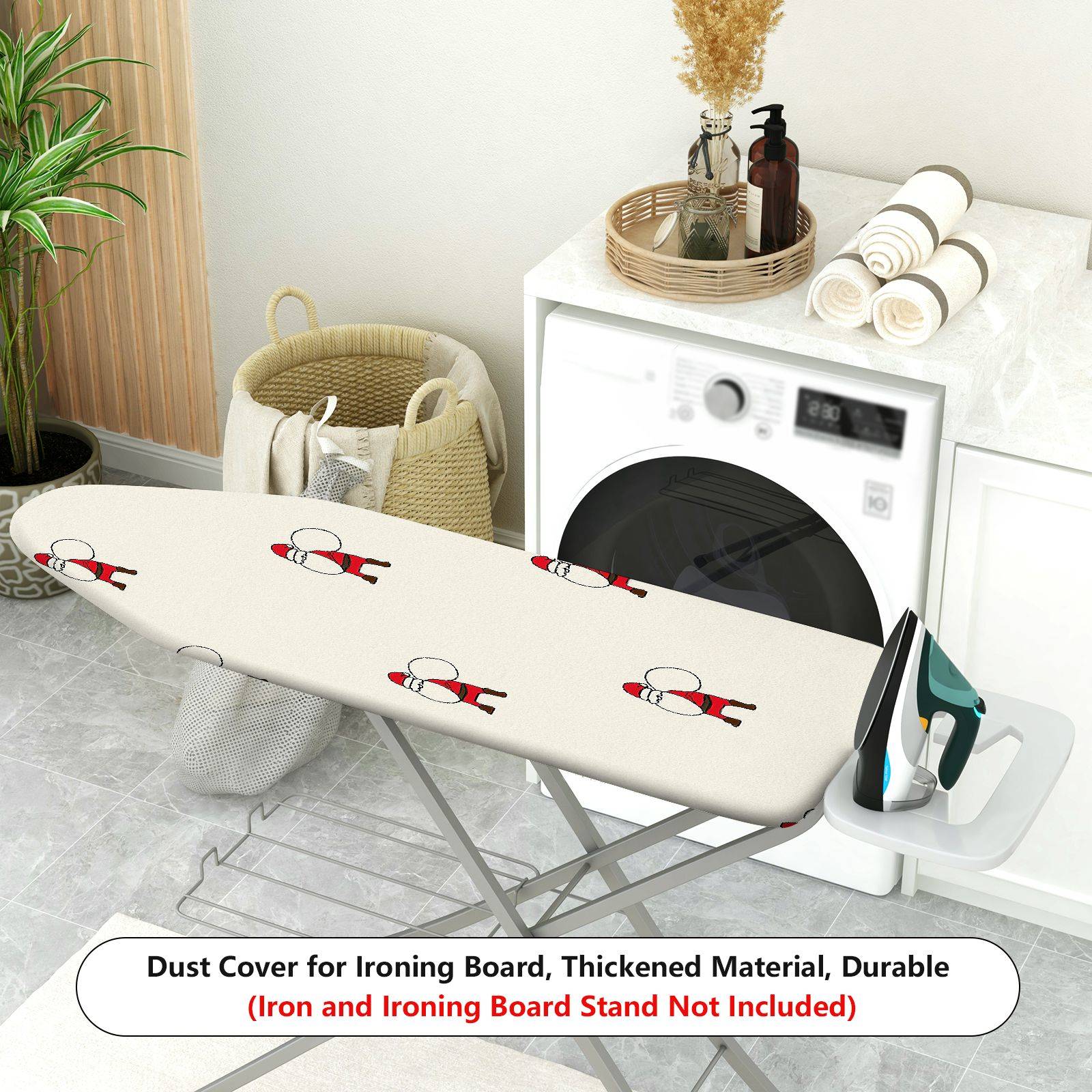 1-Piece Christmas Santa Claus  Ironing Board Cover, Universal Size, Without Board