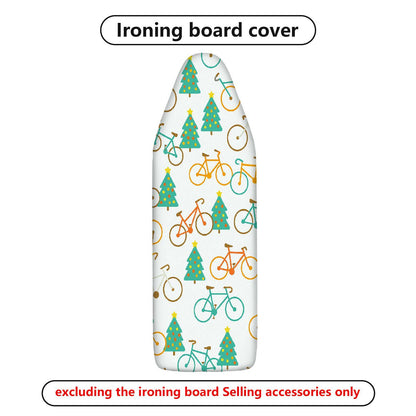 1-Piece Christmas Bicycle Forest  Ironing Board Cover, Universal Size, Without Board