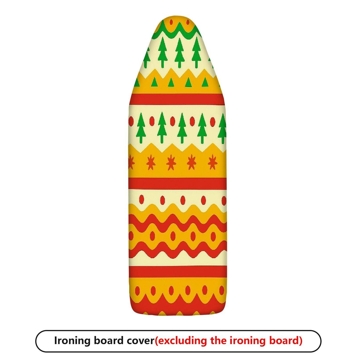 1-Piece Christmas Trees Festive Patterns Colorful  Ironing Board Cover, Universal Size, Without Board