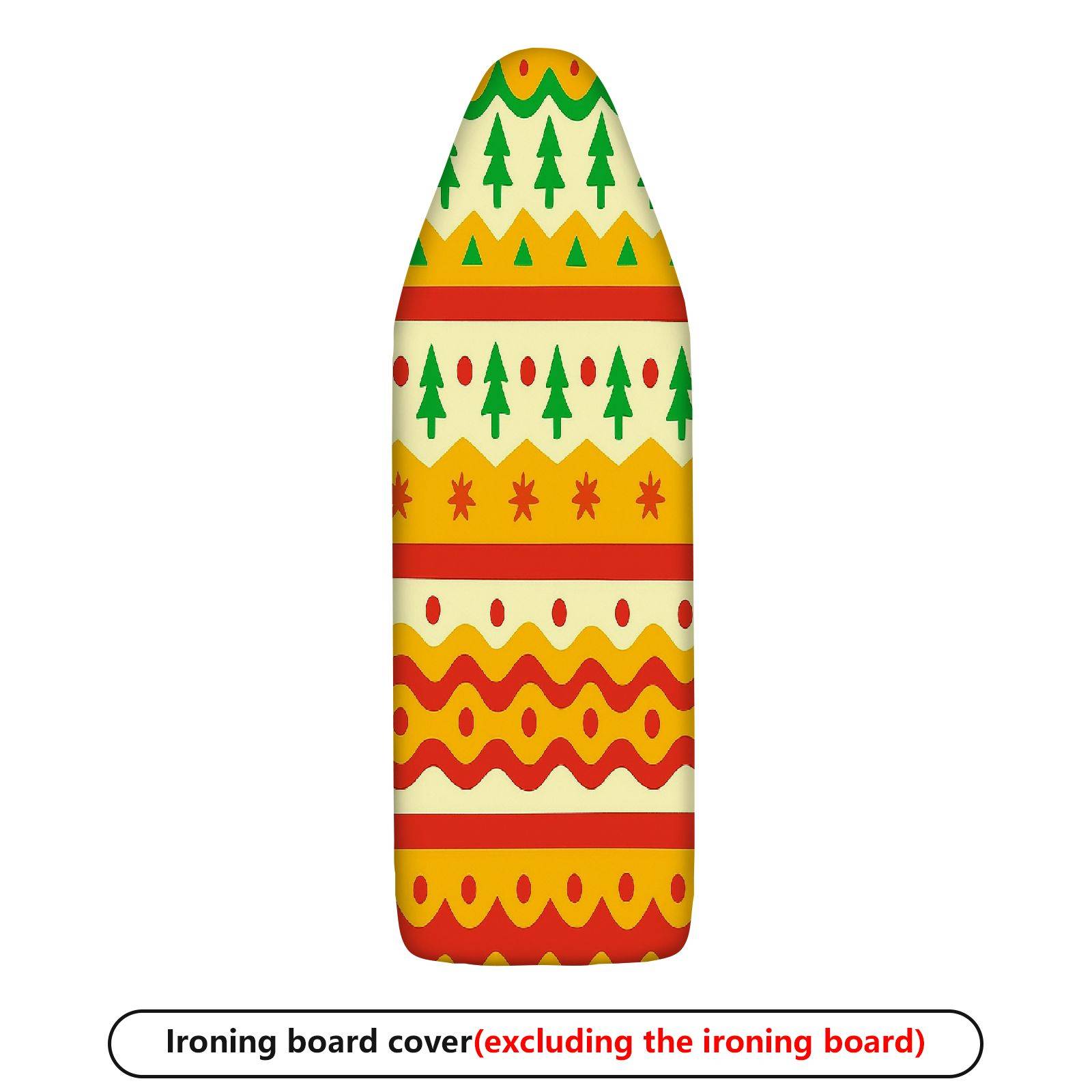 1-Piece Christmas Trees Festive Patterns Colorful  Ironing Board Cover, Universal Size, Without Board