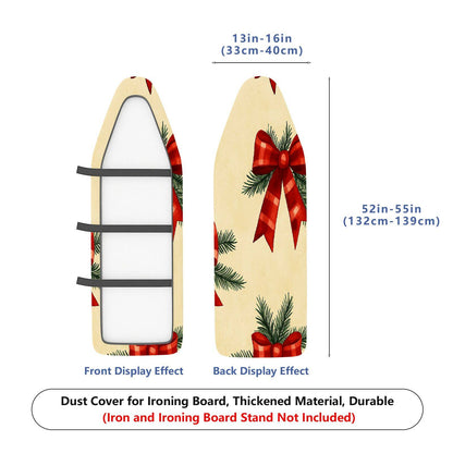 1-Piece Christmas Decoration Red Ribbon Pine  Ironing Board Cover, Universal Size, Without Board