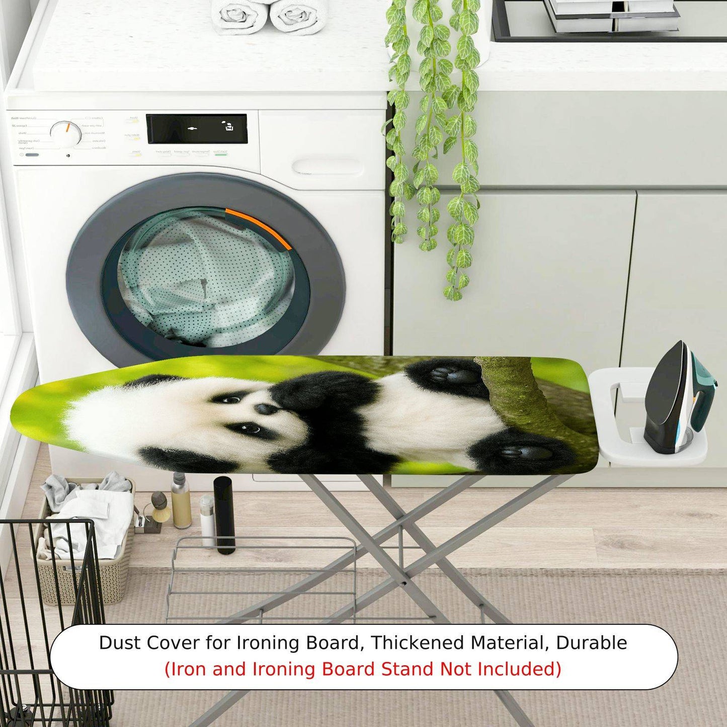 1-Piece Cute Panda Forest Animal  Ironing Board Cover, Universal Size, Without Board