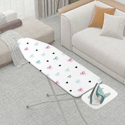 1-Piece Bow Heart Pattern Cute Durable  Ironing Board Cover, Universal Size, Without Board