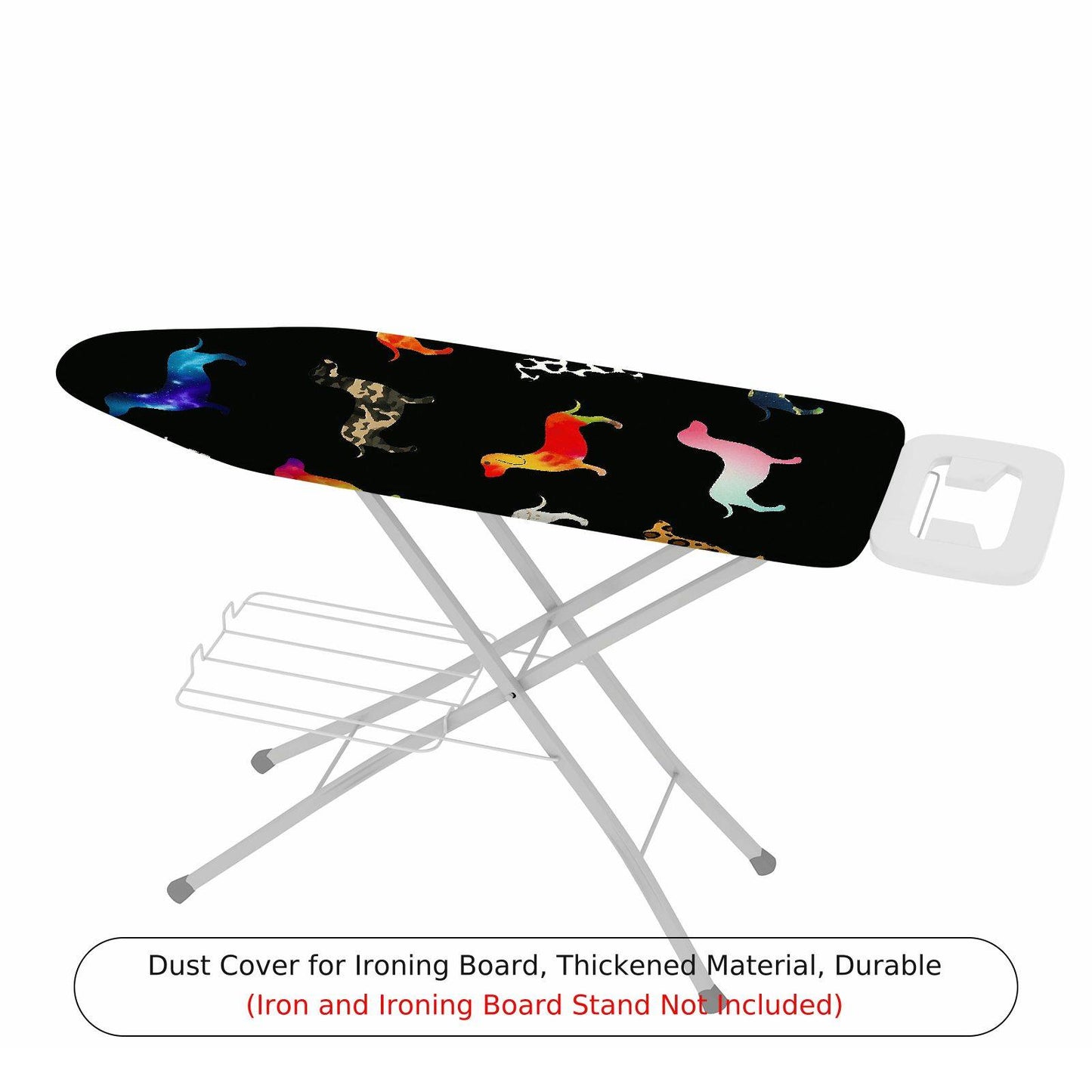 1-Piece Animal Print Colorful Pattern Funky  Ironing Board Cover, Universal Size, Without Board