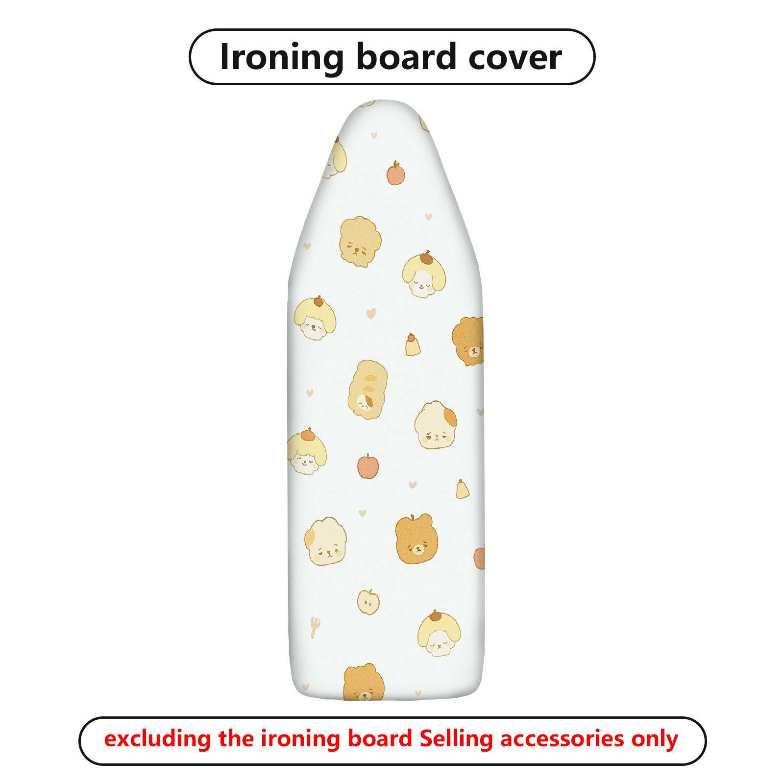 1-Piece Animal Fruit Cute  Ironing Board Cover, Universal Size, Without Board